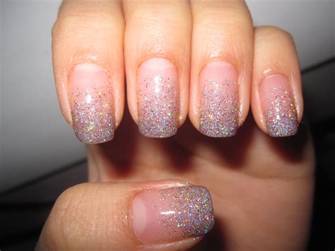 nail art designs glitter tips